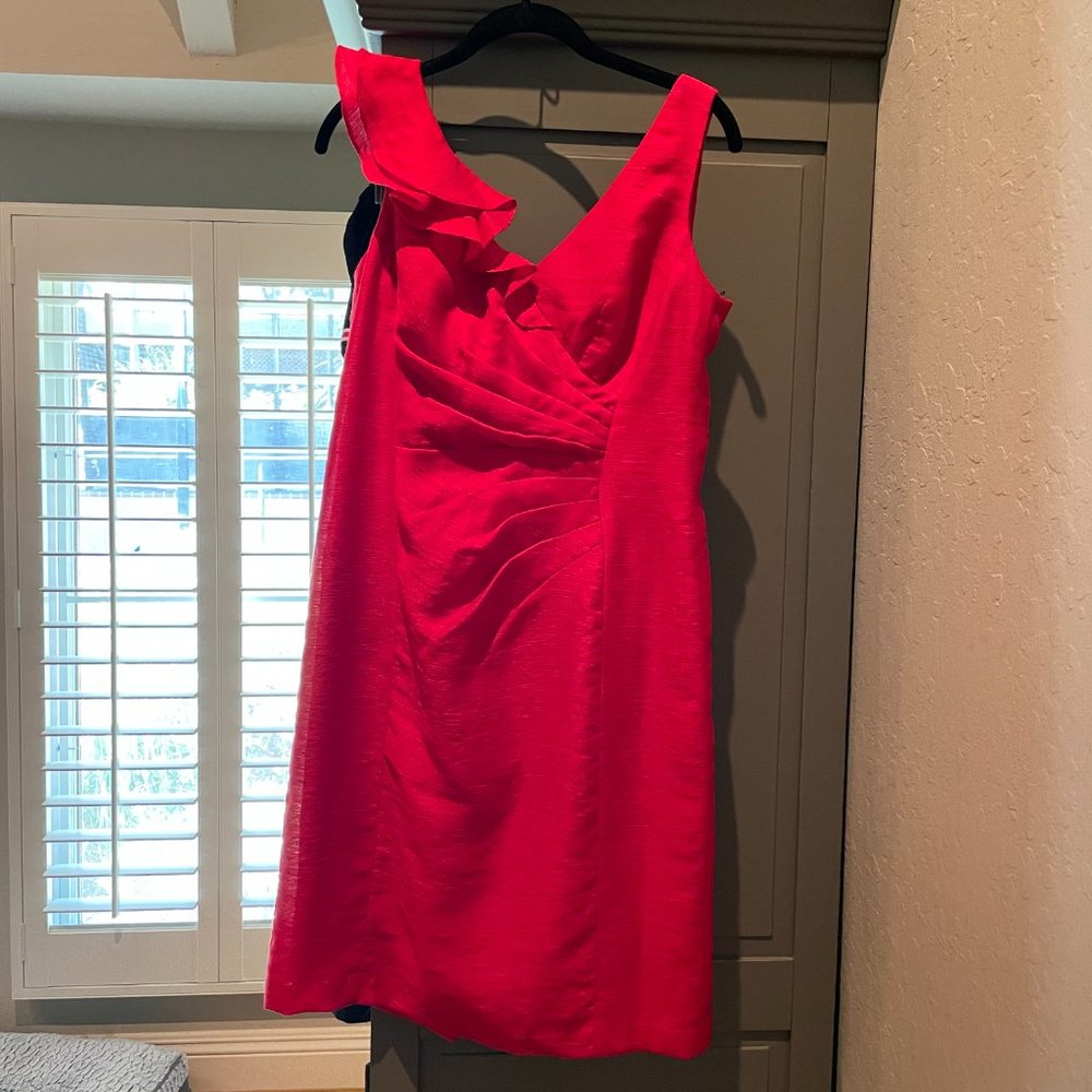 Nanette Lepore NEW Cherry Red Off Shoulder Dress Sz 8